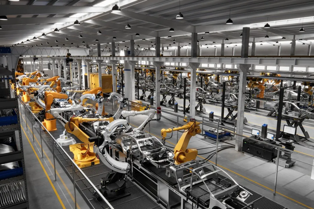 Robotic automotive assembly line
